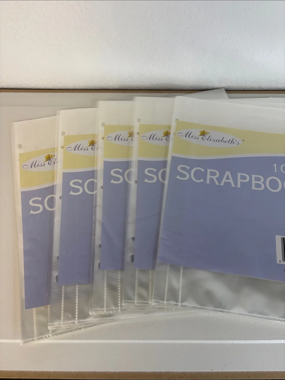 Scrapbook Refill Clear Pages - 10 Pack Lot of 5